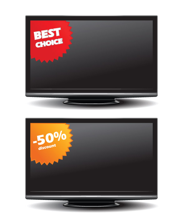 free vector Flatpanel tv sales vector